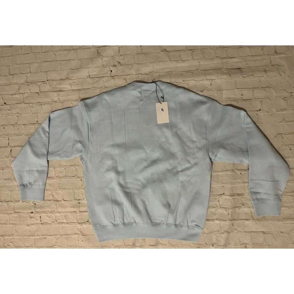 Nike Nocta Drake Celestine Blue Crew Sweater Sweatshirt FQ3553-441 Men's L NWT